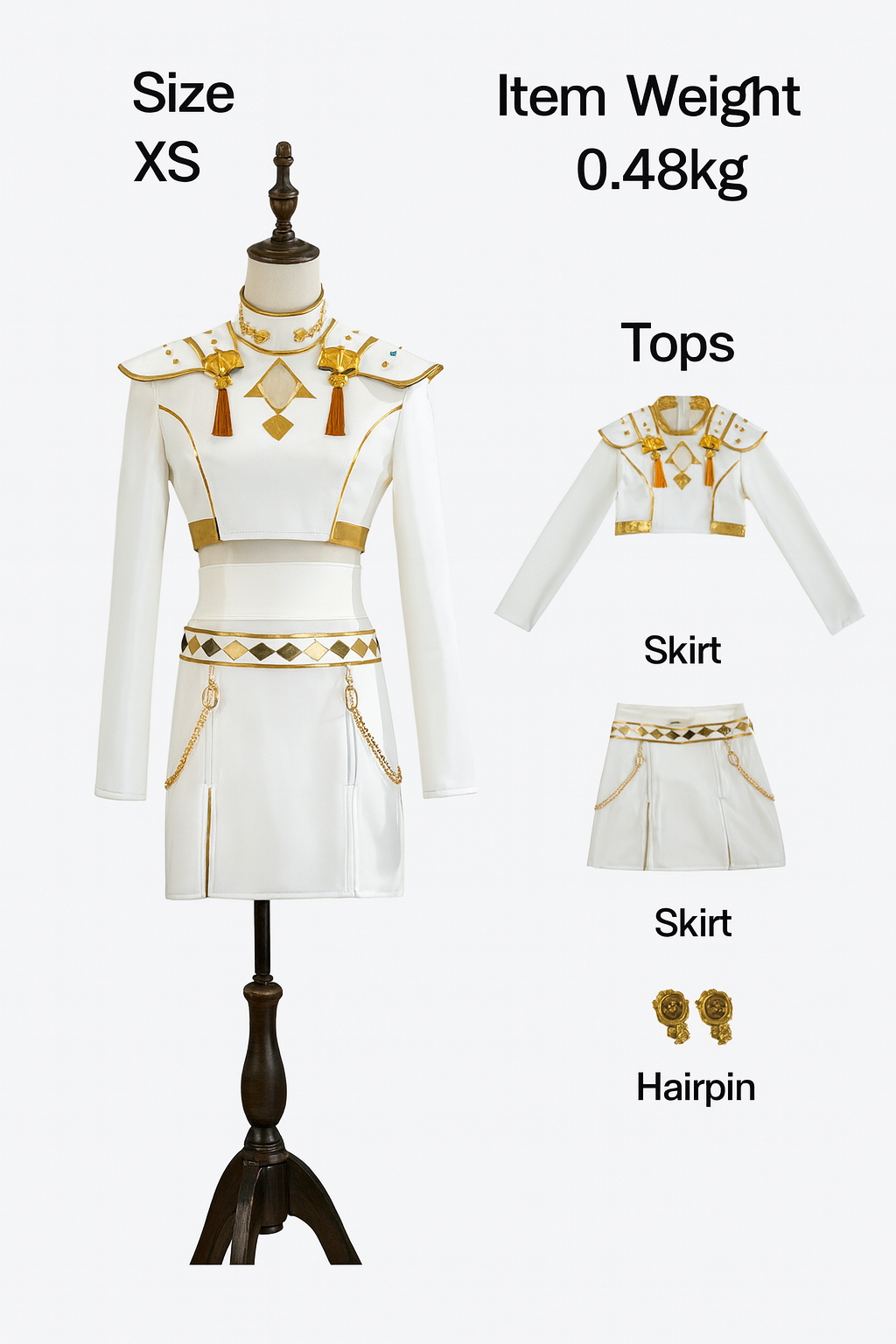 Celestial White Finale Dress K-POP Demon Hunter