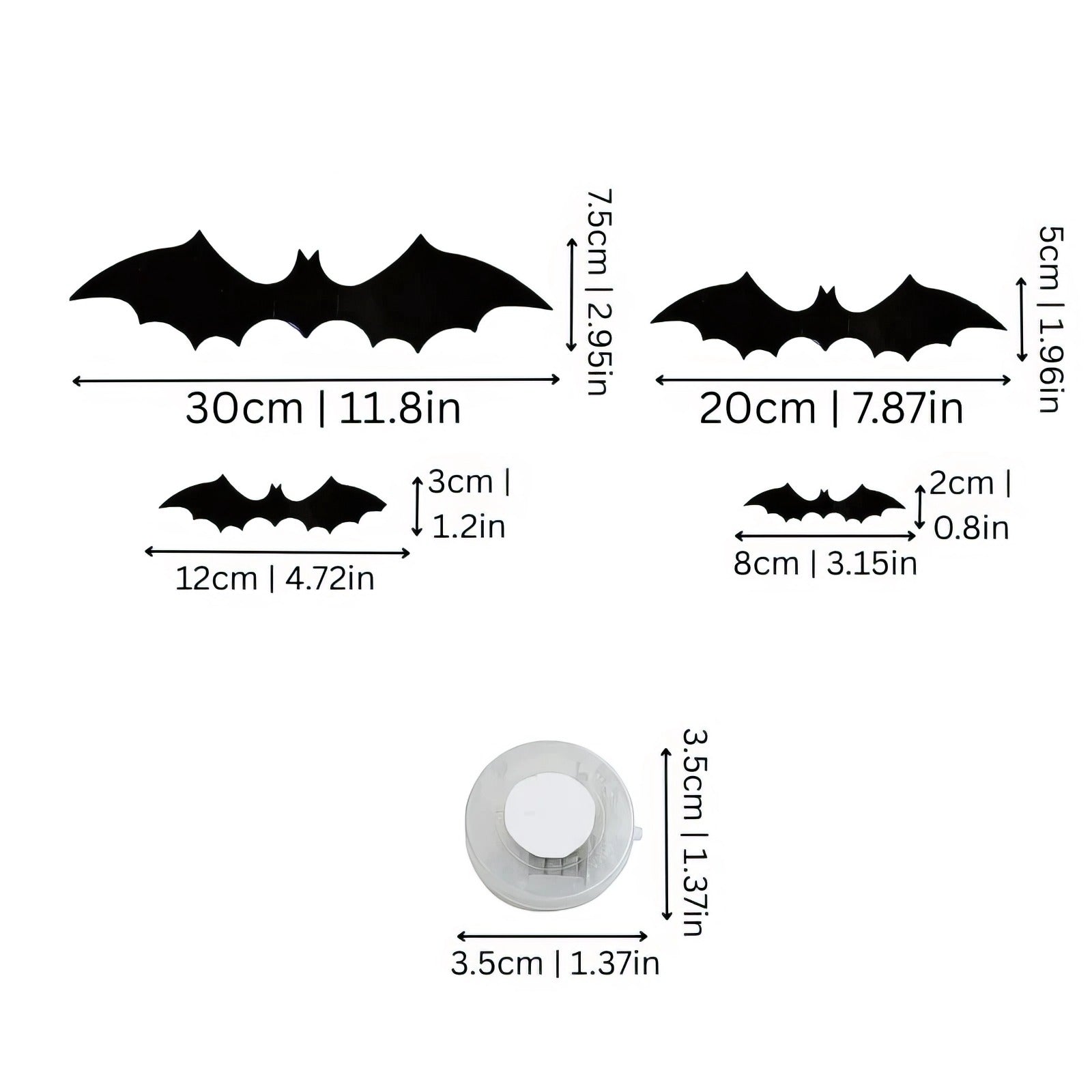 🎃🦇Halloween 3D Bat LED Wall Light Decor