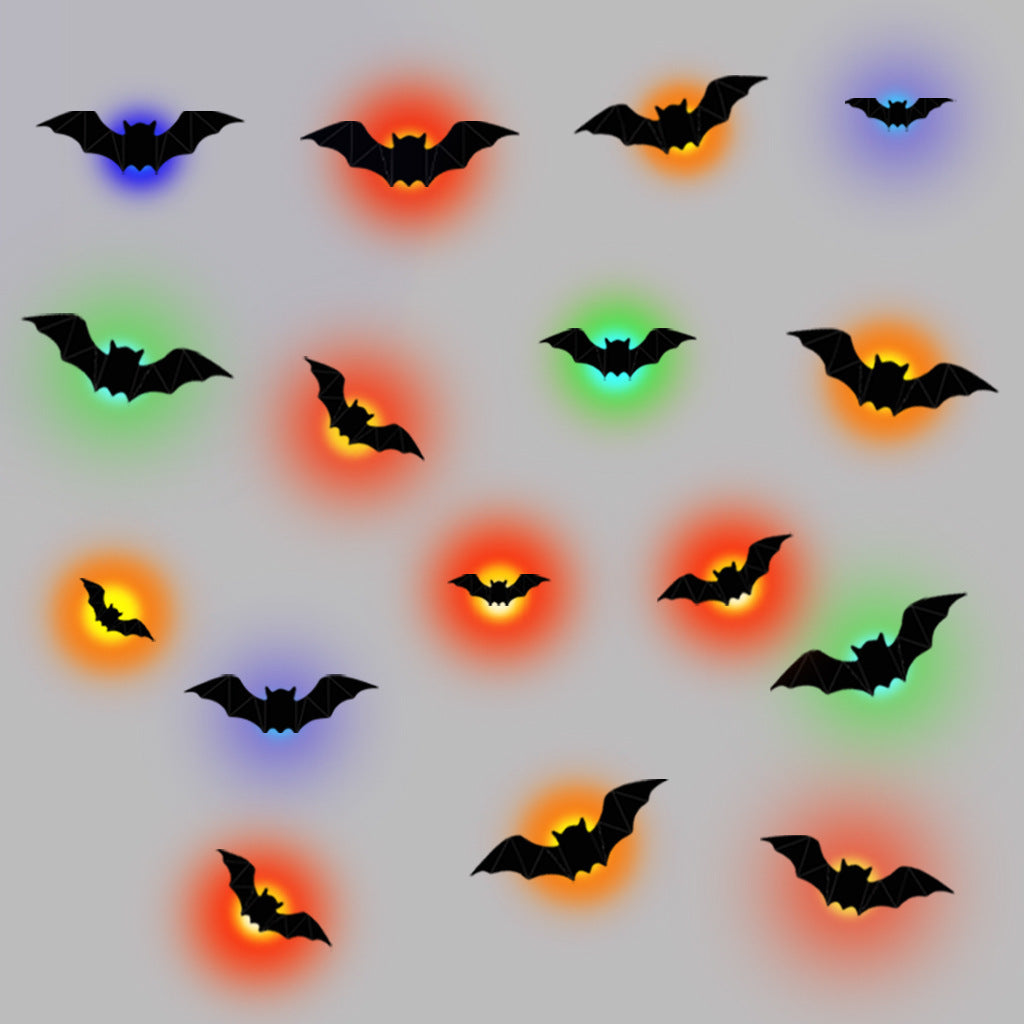 🎃🦇Halloween 3D Bat LED Wall Light Decor