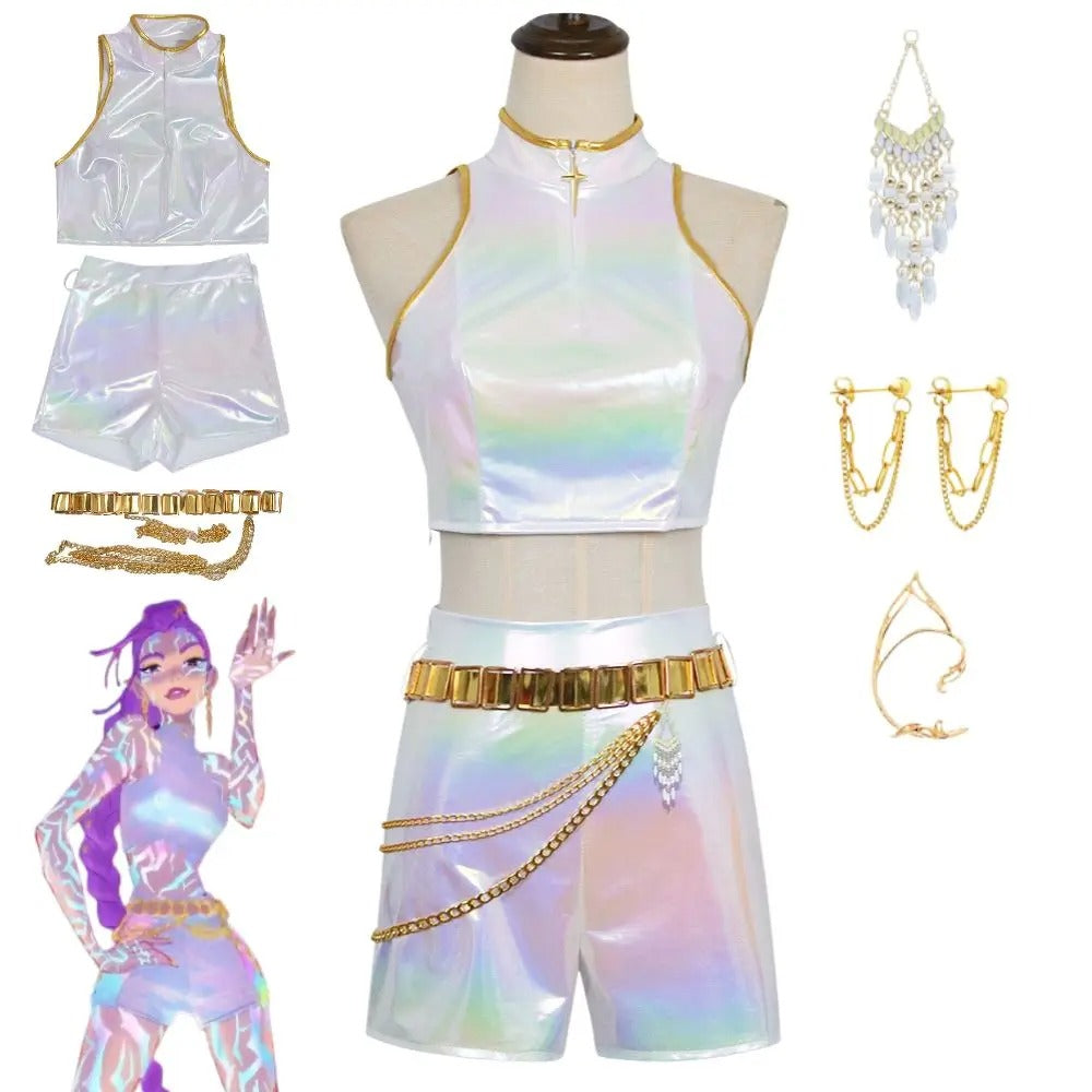 Celestial White Finale Dress K-POP Demon Hunter